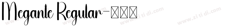 Megante Regular字体转换